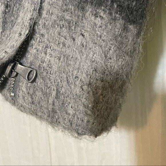 Talbots · Size 8 · Wool Alpaca Blend · Buffalo Plaid Jacket · Zip Front · Gray - Picture 9 of 12